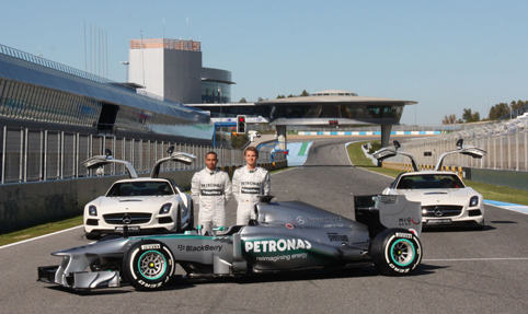 Hamilton and Rosberg 2013
