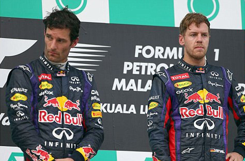 Webber and Vettel Sepang 2013