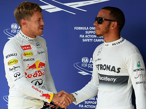 Vettel and Hamilton