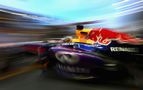 Seb Vettel. Singapore GP qualifying 2013