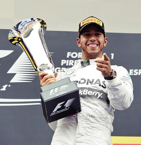 Hamilton winner Spain 2014