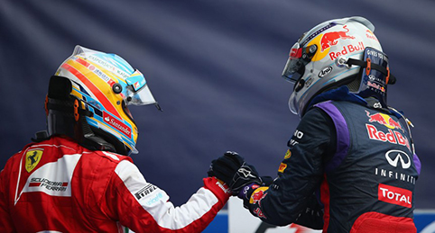 Alonso and Vettel