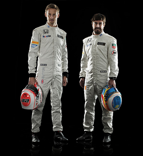 Button Alonso McLaren 2015