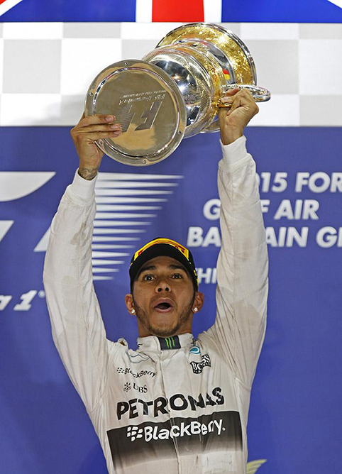 Hamilton Bahrain GP 2015 winner