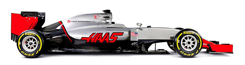 Haas F1 side